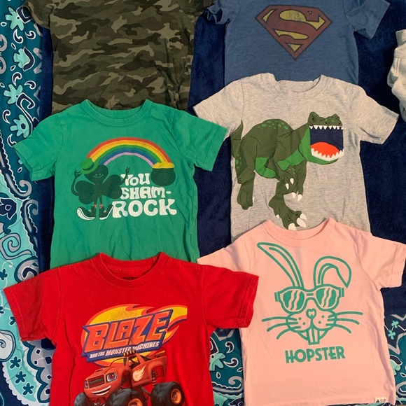 6 size 3T shirts either worn once or not at all. - Picture 2 of 3